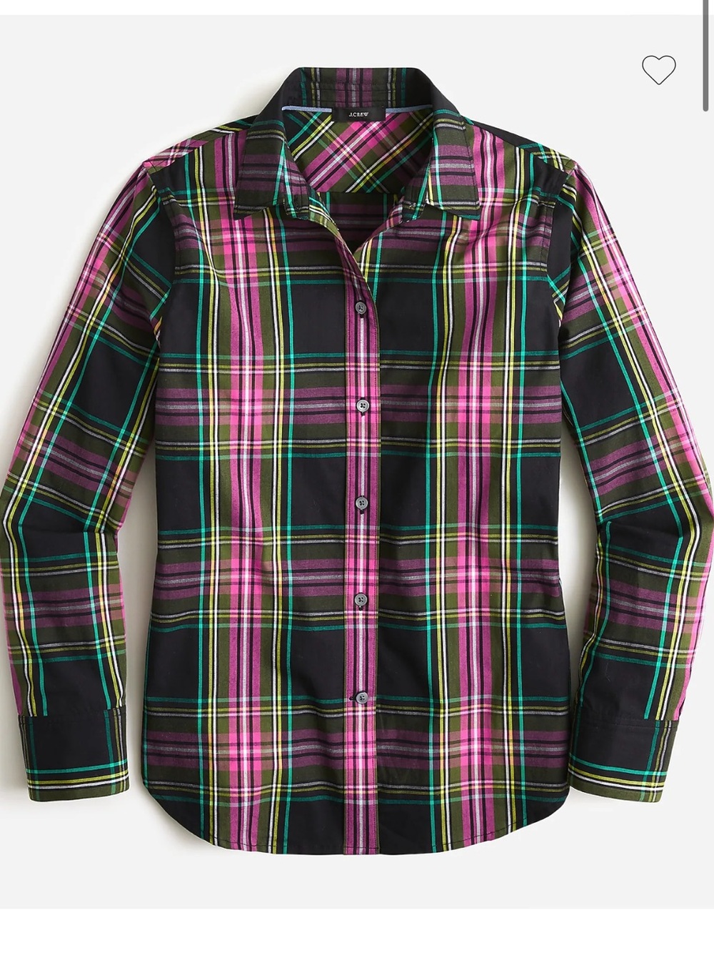 JCrew Slim Shirt in Pink Stewart Tartan